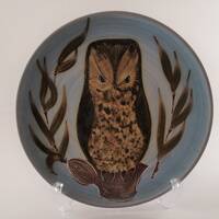 Wimborne Pottery Owl Plate