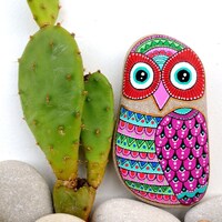 Owl Stone - From the Book "Art on the Rocks" by F.Sehnaz BAC