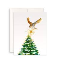 Barn Owl Winter Holiday Card Pack - Owl Christmas Cards - Farmhouse Christmas Cards Handmade For Fri