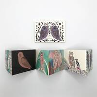 Mini Concertina Book - Owls