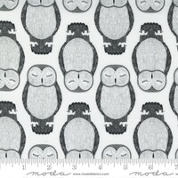 Nocturnal 48332-11 moon owls by Gingiber for Moda