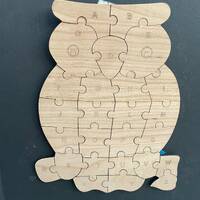 Animal ABC Puzzles - Dinosaur, Elephant, Owl, and Chicken