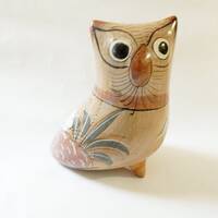 VINTAGE Tonala Owl Folkart Knick Knack