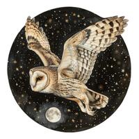 Watercolor Owl Print Set: Northern Spotted & Barn Owl Art (Digital Prints)