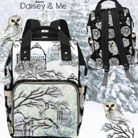 Snowy Owl ∙ Winter Forest ∙ Baby Owl ∙ Winter Wonderland ∙ Backpack ∙ Messenger ∙ Satche