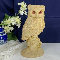 Owl Figure, Owl Sculpture Figurine, Mexico Owl Figurine, bird lovers gift, ceramic bird figures