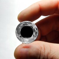 Owl Glass Eyes - Moon Owl Doll Sculpture Taxidermy Eyeballs Handmade Glass Cabochons 8mm 10mm 12mm 1