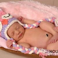 Pink and Purple Owl Hat Crochet Sleepy Owl hat Newborn to Toddler Photography Prop