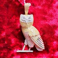 925 Sterling silver Owl pendant