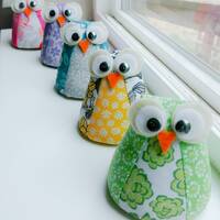 Owl Pincushion - Owl Paperweight