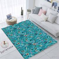 Floral Ladybug Owl Rug, Kids Room Decor