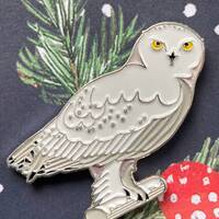 Pin Schnee-Eule - Pin Snow Owl