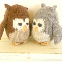 Eco Kids Toy - Owl -  Natural and Eco Friendly - Heirloom Treasure from Woolies on Etsy