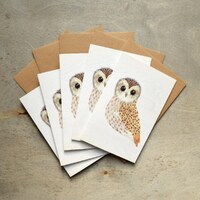 Pack of 5 Owl Greeting Cards