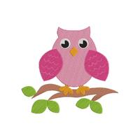 Machine Embroidery Design Little Owl on a Branch