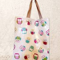 Handmade OWL Tote bag