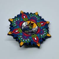 Owl Mandala Soft Enamel Pin | Colorful Lapel Pin | Boho Backpack Pin | Cottagecore Gift | Owl Gift |