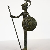 Athena Minerva with Owl and Spear - Greek Roman Goddess of Wisdom, Handicraft, Warfare - Greek Mytho