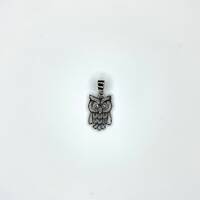 Handcrafted Sterling Silver Owl Pendant .925 Owl Pendant