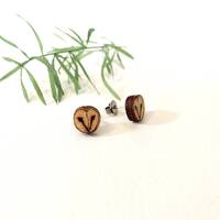 owl stud earrings