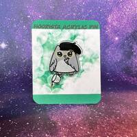 Hoorista Barista Owl Acrylic Pin