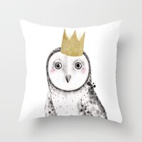Owl Pillow Cover, Owl Nursery, Owl Cushion, Owl Throw Pillow, Custom Decor, Owl Baby Shower, Owl The