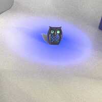 Turquoise and green rate Czech gemstones. Owl ring.
