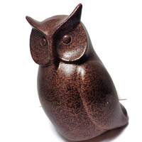 Vintage Modern Owl Brown Bronze Color 6.5" H