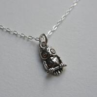 Tiny Owl Necklace