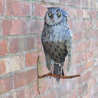 Metal Wall Owl Sculpture Metal Sculpture Indoor or Outdoor