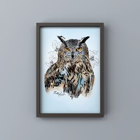 Owl A3 Print