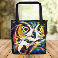 Owl Tote bag, Witch Tote Bag, Superb Owl, Owl Lover Gifts, Witch Purse, Owl Artwork, Tote bag for wo