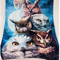 Owl Blanket 50”x40” SO soft