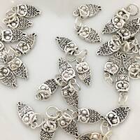 925 Sterling Silver Owl Charm, Antique Owl Charm, 925 Owl Pendant, Dainty, Wholesale Supplier, Bulk 