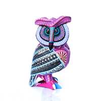 Handmade Alebrije Owl – Mexican Wooden Folk Art Figurine