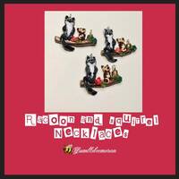 Raccoon and Squirrel handmade pendant charm , Owl and pudgy bird, cute jewellery, woodland critters 