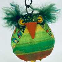 Owl keychain #943. My original owl on a keychain. CLOSE OUT SALE!