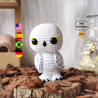 AMIGURUMI PATTERN Wizard Owl Crochet Pattern | PDF Pattern Download in English/German/Spanish/Portug