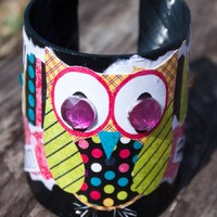 Green Winged Owl Cuff