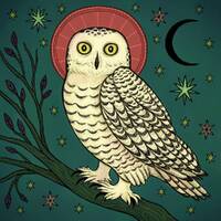 Superb Owl Postcard