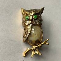 Vintage Spain Owl brooch