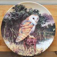 Royal Worcester/Danbury Mint Owl Picture Plate