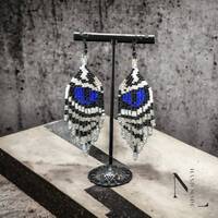 Owl beaded earrings