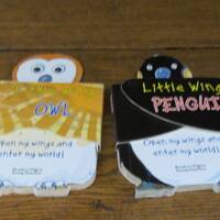90's board book lot Penguin and Owl Open My Wings and Enter My World (Little Wings) 1997 by Paul