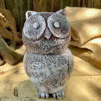 Concrete Owl Animal Art Home Decor Garden Accessories