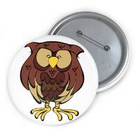 Owl Pin Buttons