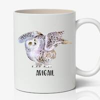 Custom Snowy Owl Mug, Snowy Owl Present, Snowy Owl Tumbler, Snowy Owl Gift, Snowy Owl Travel Mug, Pe