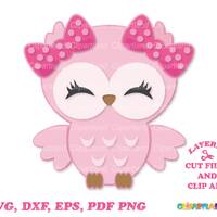 INSTANT Download. Commercial license is included! Cute owl cut file and clip art. O_14.