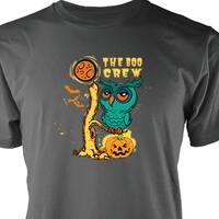 Free Personalisation Boo Crew Owl Halloween T-Shirt Spooky Birthday Gift