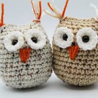 Crochet Owl- Stuffed Handmade Owl- Amigurumi- Plush Owl- Autumn Decor- Teacher Gift